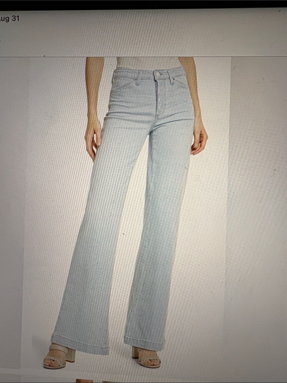Paige Leenah Slim Wide Leg jeans 31